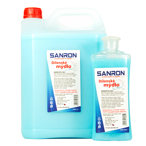 SANRON dílenské mýdlo 500 ml  + 5L